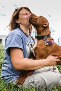 Rocco and Cassie, his rescuer